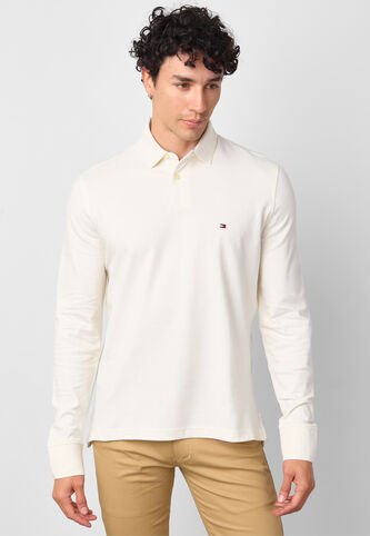 Polo Manga Larga TOMMY HILFIGER Beige Tommy Hilfiger