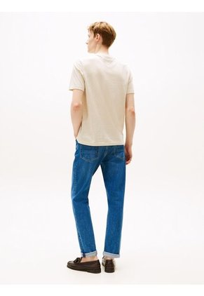 Camiseta Gris Con Logo NYC Y Logo Delineado Tommy Hilfiger