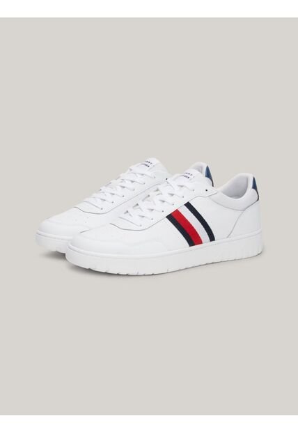 Tenis Blanco Deportivas Con Suela Dentada Tommy Hilfiger