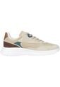 Tenis Beige De Running Con Logo En Bajo Relieve Tommy Hilfiger de Tommy Hilfiger