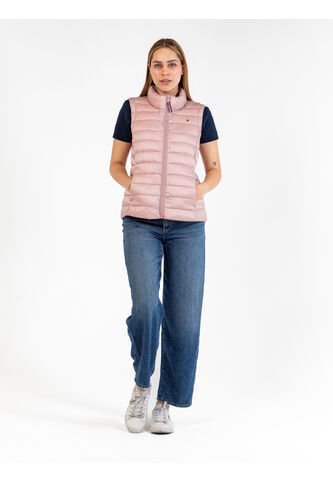 Chaleco Beige Acolchado Con Logo Bordado Tommy Hilfiger Tommy Hilfiger
