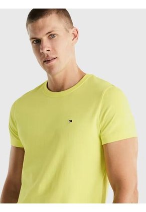 Camiseta Amarilla Essential Con Logo Tommy Hilfiger
