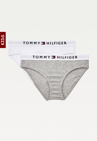 2 Pack De 2 Panties Gris - Blanco Para Niña Tommy Hilfiger Tommy Hilfiger