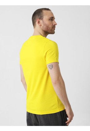 Camiseta De Corte Slim Fit En Algodón Hombre Amarillo Tommy Hilfiger