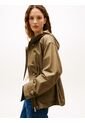 Chaqueta Verde Utility Con Capota Tommy Hilfiger de Tommy Hilfiger