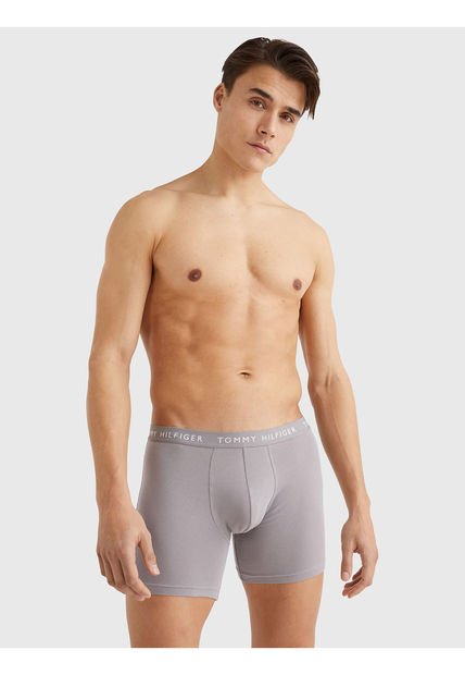 Pack De 3 Boxer Brief Ajustados En Algodón Tommy Hilfiger