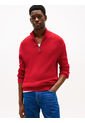 Saco Rojo Texturizado Con Cremallera Tommy Hilfiger de Tommy Hilfiger