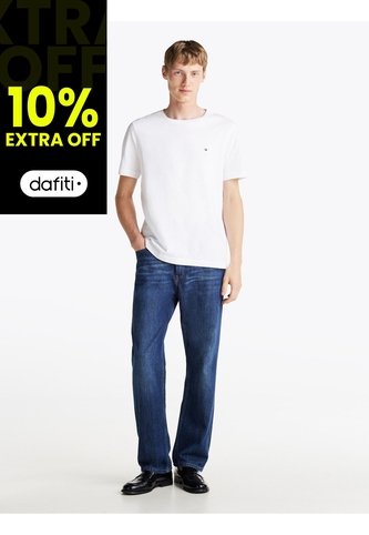 Camiseta Blanca Essential De Corte Regular Tommy Hilfiger Tommy Hilfiger