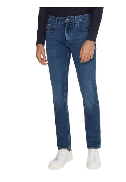 Jeans Denton De Corte Recto Hombre Azul Tommy Hilfiger