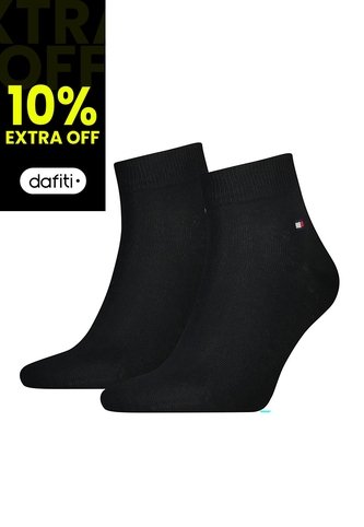 Pack Negro De Dos Pares De Medias Tobilleras Tommy Hilfiger Tommy Hilfiger