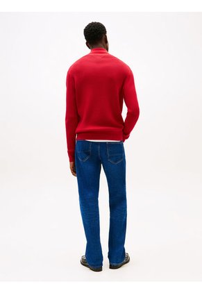 Saco Rojo Texturizado Con Cremallera Tommy Hilfiger