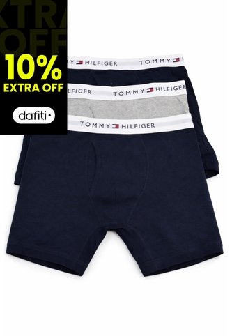 Pack Azul De 3 Boxer Con Logo Tommy Hilfiger Tommy Hilfiger