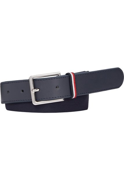 Cinturón De Niños En Piel Con Elástico Unisex Azul Tommy Hilfiger