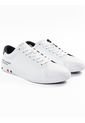 Tenis De Cuero Con Plataforma Hombre Blanco Tommy Hilfiger de Tommy Hilfiger
