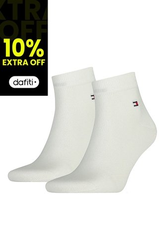 Pack Blanco De Dos Pares De Medias Tobilleras Tommy Hilfiger Tommy Hilfiger