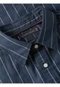 Camisa Azul A Rayas De Corte Amplio Tommy Hilfiger de Tommy Hilfiger