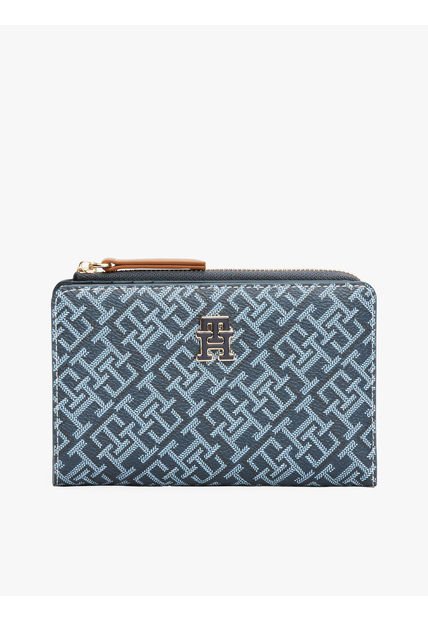 Billetera Azul Plegable TH Monoplay Tommy Hilfiger