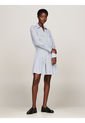 Vestido Celeste Corto Plisado Tommy Hilfiger de Tommy Hilfiger
