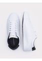 Tenis De Cuero Con Plataforma Hombre Blanco Tommy Hilfiger de Tommy Hilfiger