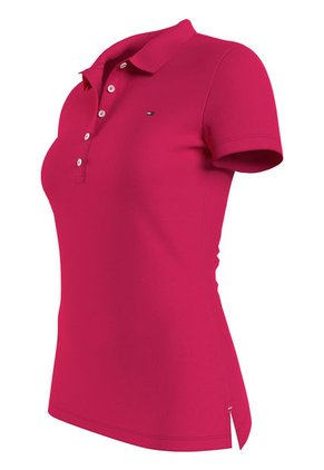 Polo De Corte Slim Rosa Tommy Hilfiger