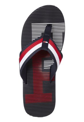 Sandalias Con Logo Bordado Hombre  Tommy Hilfiger