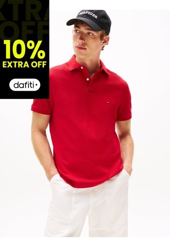 Polo Rojo 1985 De Corte Regular Tommy Hilfiger Tommy Hilfiger