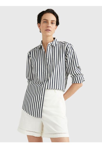 Camisa 1985 Collection Con Corte Amplio Mujer  Tommy Hilfiger