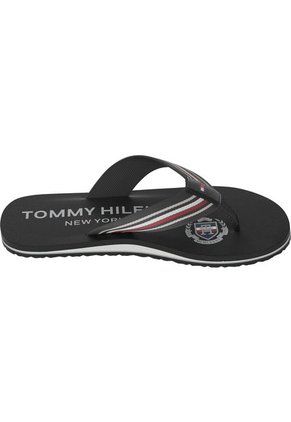 Sandalias Con Tiras Distintivas Hombre Negro Tommy Hilfiger