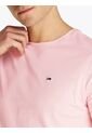 Camiseta Rosa Clásica Con Cuello Redondo Tommy Jeans de Tommy Hilfiger