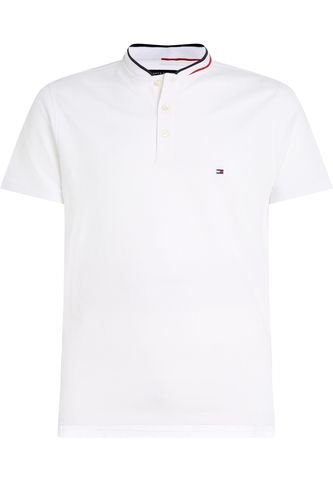 Polo Blanco De Cuello MAO De Corte Slim Tommy Hilfiger Tommy Hilfiger