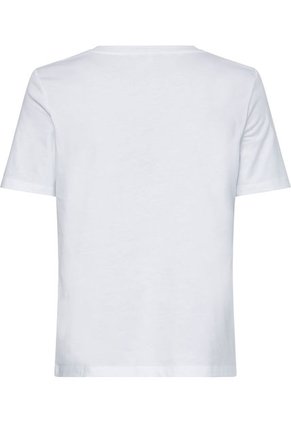 Camiseta Regular Con Estampado Turn Lock Mujer Blanco Tommy Hilfiger