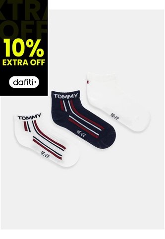 Pack Azul De Tres Pares De Medias Tobilleros Para Niños Tommy Hilfiger Tommy Hilfiger