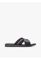 Sandalias Negro De Cuero Con Tiras Cruzadas Tommy Hilfiger de Tommy Hilfiger