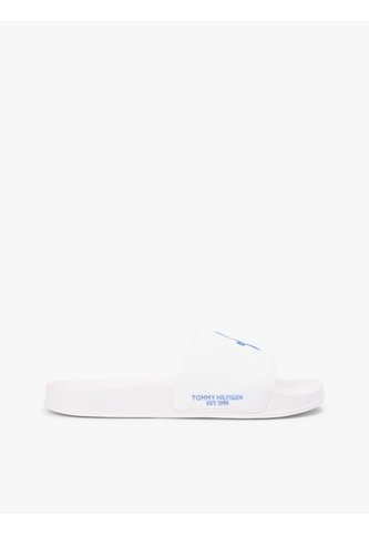 Sandalias Blanco De Lona Con Logo Bordado Tommy Hilfiger Tommy Hilfiger
