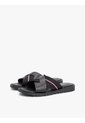 Sandalias Negro De Cuero Con Tiras Cruzadas Tommy Hilfiger de Tommy Hilfiger