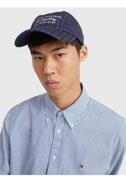 Gorra Azul Prep De Raya Diplomática Tommy Hilfiger