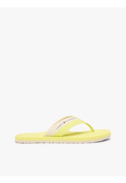 Sandalias Amarillo Con Logos En Bajo Relieve Tommy Hilfiger