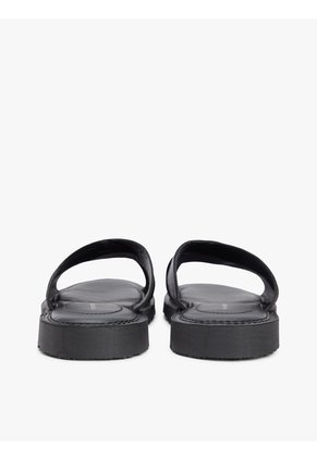 Sandalias Negro De Cuero Con Tiras Cruzadas Tommy Hilfiger