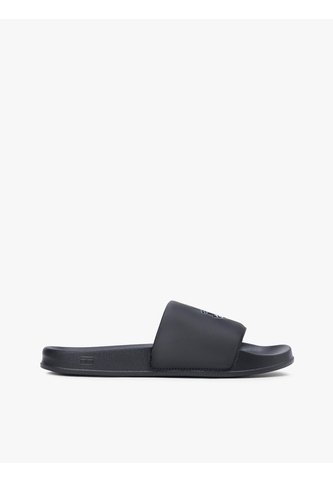 Sandalias Negro Con Aplicación De Escudo Tommy Hilfiger Tommy Hilfiger