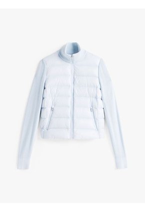 Chaqueta Celeste De Plumón Con Mangas A Contraste Tommy Hilfiger