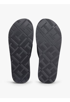 Sandalias Negro Con Logo En Jacquard Tommy Hilfiger