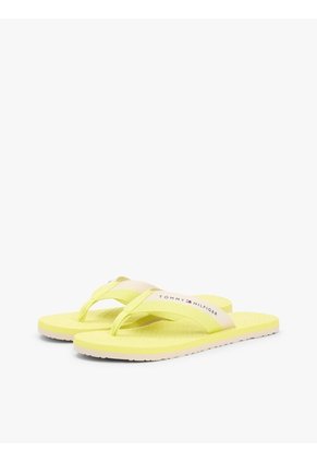 Sandalias Amarillo Con Logos En Bajo Relieve Tommy Hilfiger
