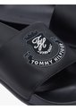 Sandalias Negro Con Aplicación De Escudo Tommy Hilfiger de Tommy Hilfiger
