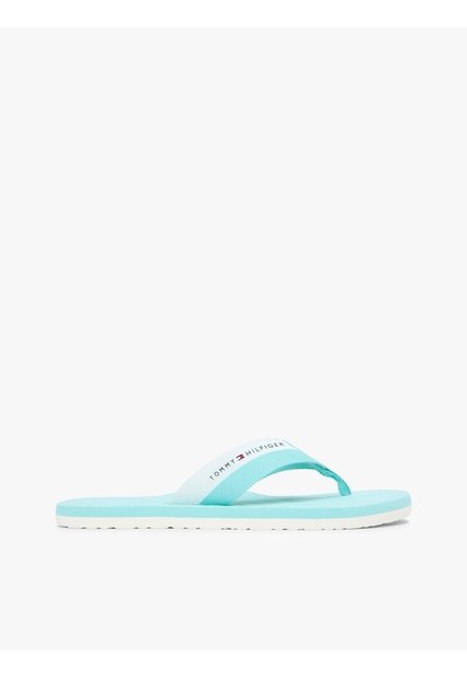 Sandalias Celeste Con Logos En Bajo Relieve Tommy Hilfiger