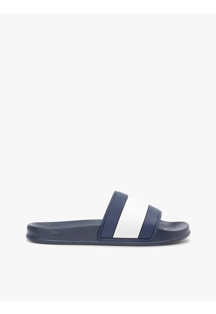 Sandalias Azul Con Logo En La Pala Tommy Hilfiger