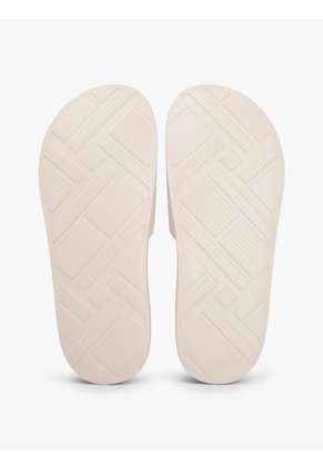 Sandalias Beige Texturizadas Con Logo Tommy Hilfiger