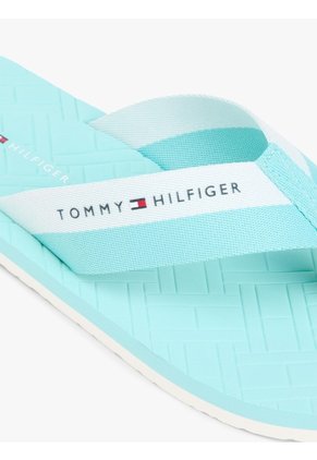 Sandalias Celeste Con Logos En Bajo Relieve Tommy Hilfiger