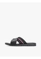 Sandalias Negro De Cuero Con Tiras Cruzadas Tommy Hilfiger de Tommy Hilfiger