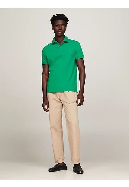 Polo Verde 1985 De Corte Regular Para Hombre Tommy Hilfiger