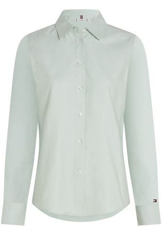 Camisa Verde De Corte Regular Con Logo Bordado Tommy Hilfiger Tommy Hilfiger